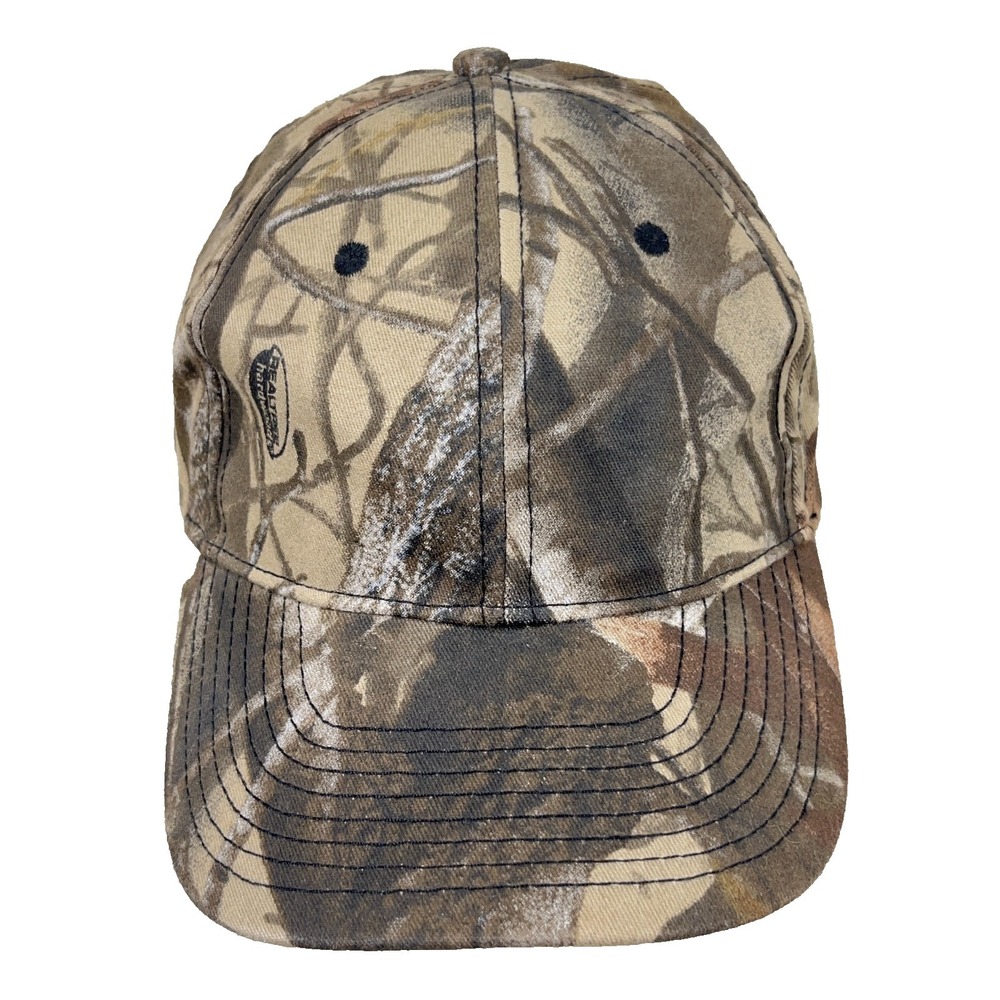 Vintage Realtree Hardwoods Hat Cap Strap Back Camo Hunting Adjustable Blank Y2K